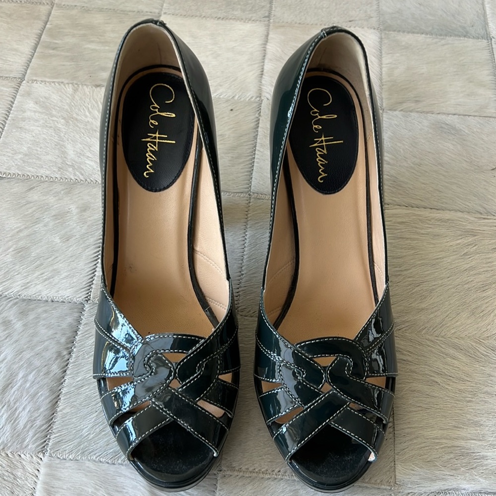 Cole Haan women’s patent leather high heels. Size 8.5. Excellent condition